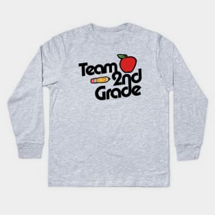 Team 2nd Grade Kids Long Sleeve T-Shirt